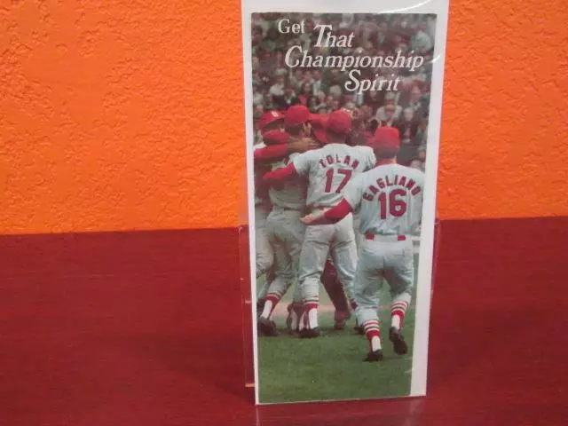 1968 St. Louis Cardinals Baseball Large Schedule & Busch Stadium Seating Chart