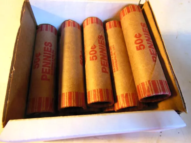 Lincoln Wheat Penny Cent Roll PDS 1909-1958 ATTN COLLECTORS! Great Mix of Coins!