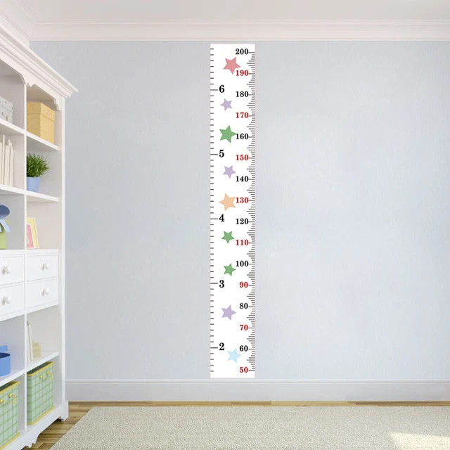 Tablas de altura para niños pintura mural colgante tabla de crecimiento decoración lineal para jardín de infantes