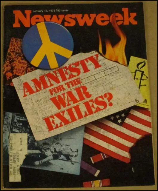 1/17/1972 Newsweek Magazine Amnesty For The War Exiles Vietnam Walt Frazier