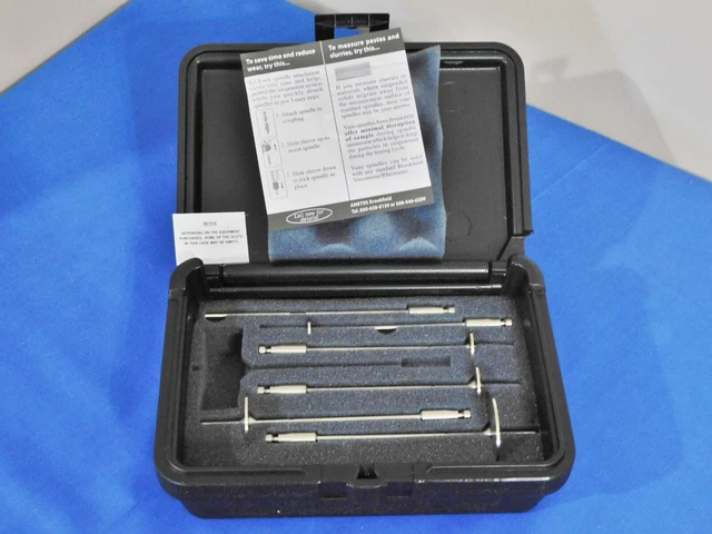 Brookfield Viscometer Ssrk Rv Ez-Lock Spindle Set #2 - #7 Spindles Excellent New
