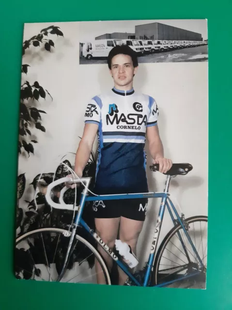 CYCLISME carte cycliste JOHNY DE NUL équipe MASTA H. CORNELO OLMO 1980