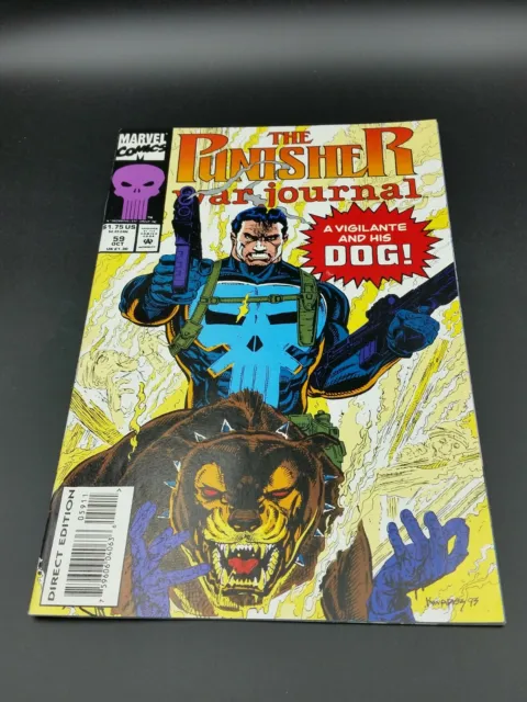 #59 Punisher War Journal October 1993 Marvel Direct Edition Comic Book