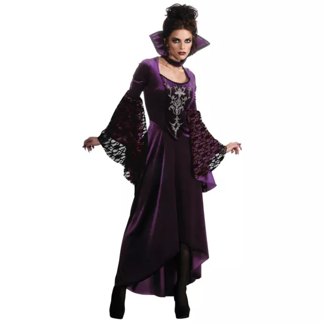 Victorian Vampire Costume Adult Gothic Halloween Fancy Dress