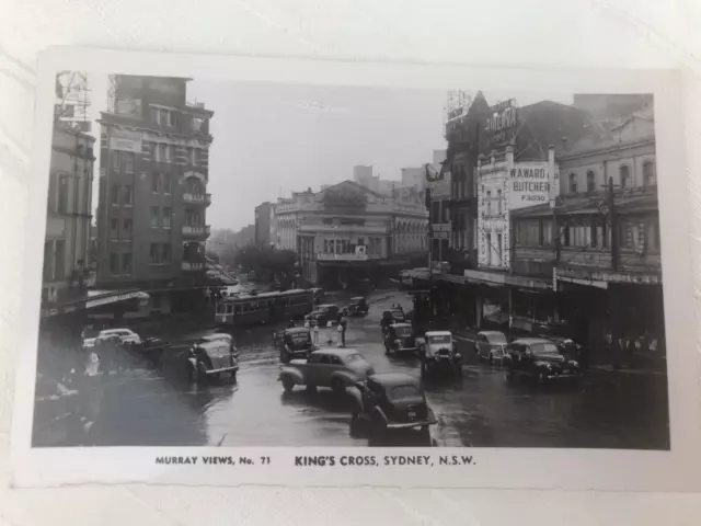 Vintage Postcard - B & W - Murray Views No. 71 King's Cross Sydney - Plain Back