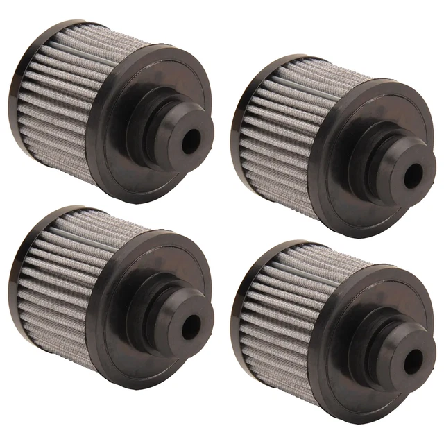 Black Push-In Valve Cover Breather Without Shield - 4 PK