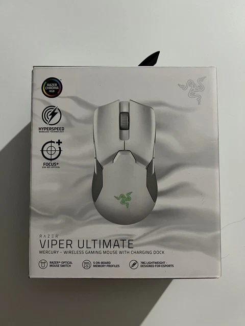 Wirless Razer Mouse Withe RAZER VIPER ULTIMATE White Wireless Gaming Mouse & RGB Charging Dock £ ...