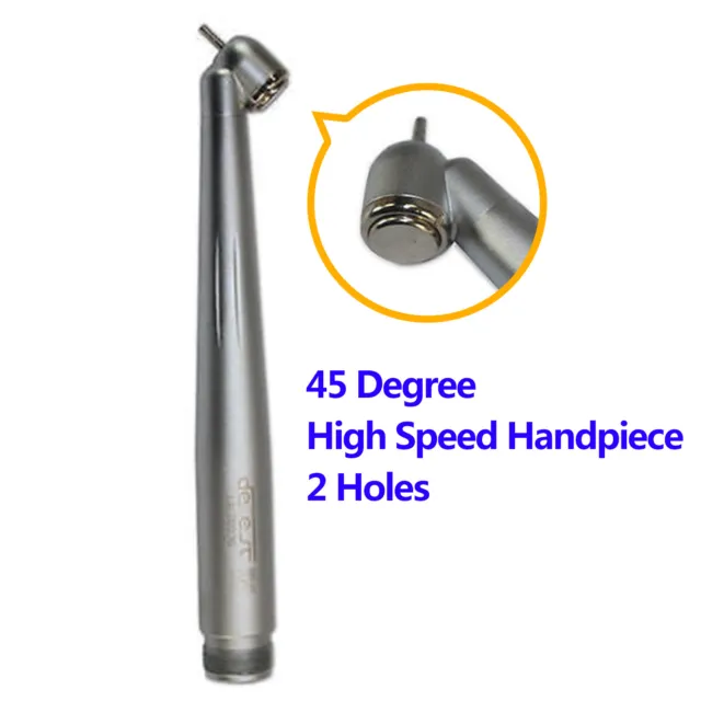 45 Degree Surgical High Speed Handpiece Push Button 2 Holes For NSK Type