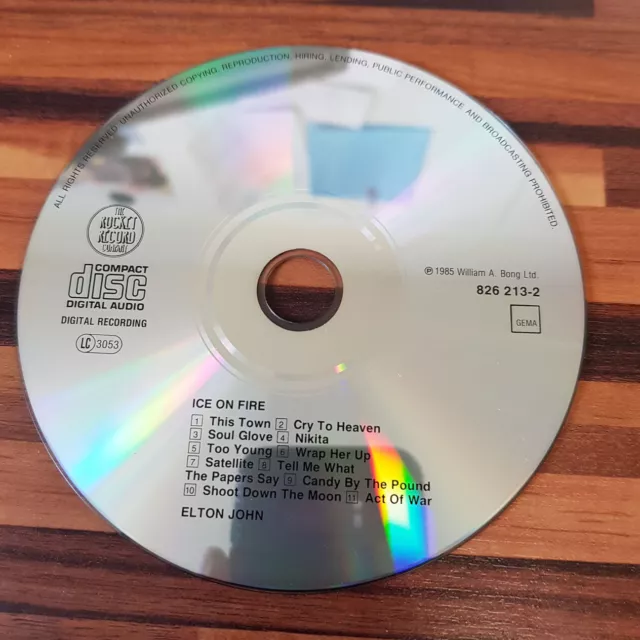 ELTON JOHN : Ice On Fire  W.-GER  > EX (CD) 2
