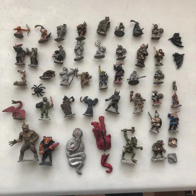 Advanced Dungeons & Dragons Grenadier and Ral Partha Vintage Metal Figures Lot