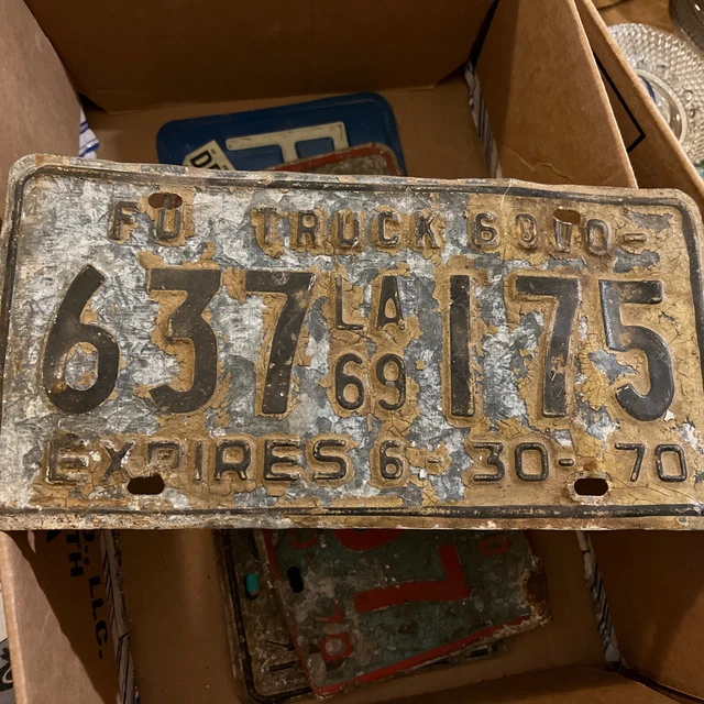 US Louisiana, License Plates, Automobilia, Transportation, Collectibles