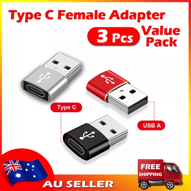 Type C Adapter USB C Female to USB A Male Converter Charging Data Converters