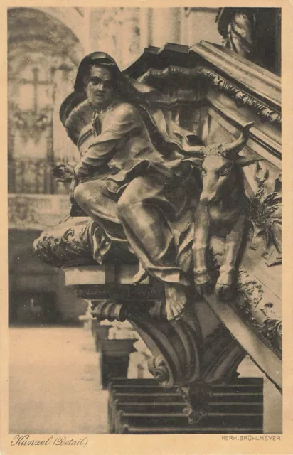 AK - Passau, Dom St. Stephan Kanzel (Detail) pup. Brühlmayer