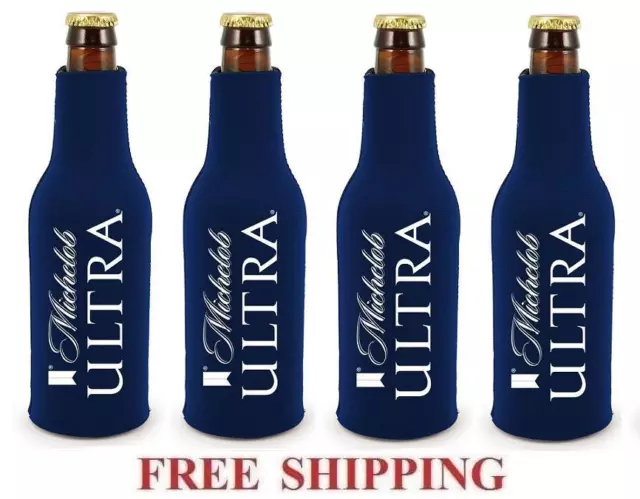 Michelob Ultra 4 Beer Bottle Suit Coolers Koozie Coolie Huggie Mich New