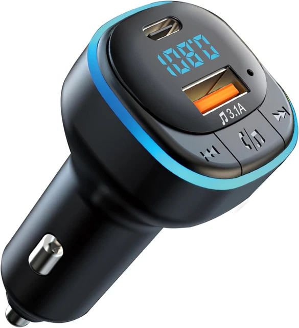 Trasmettitore FM Bluetooth 5.3 Per Auto - Ricarica Rapida 54W Con PD E QC3.0 - Foto 6