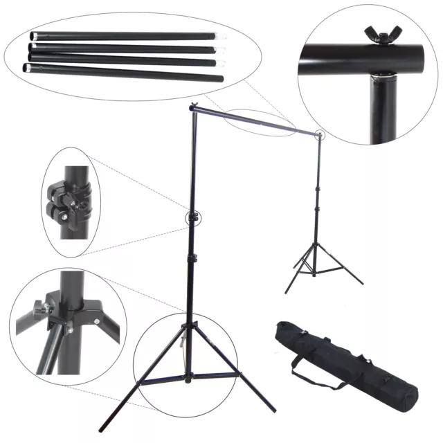 Support de Fond Studio Photo Video Trépied Professionnel DynaSun FS901 3mt + Sac