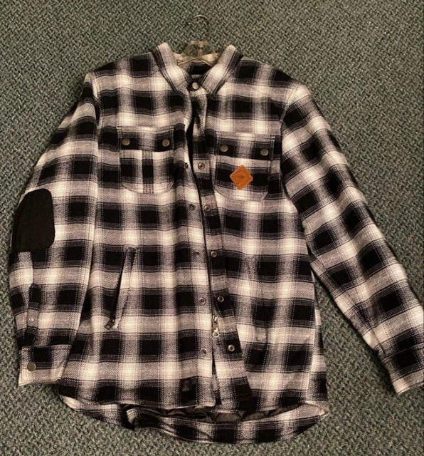 HARLEY DAVIDSON MOTORCLOTHES Riding Jacket Quilted Lined Flannel Shirt