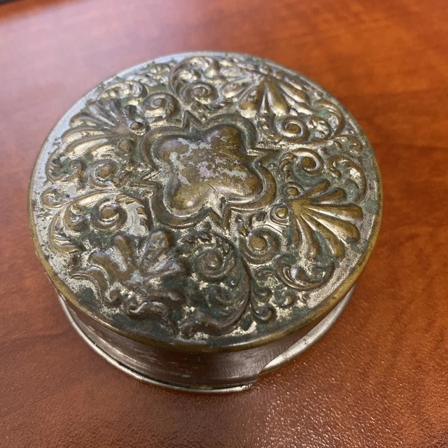 Victorian Era Collapsible Nickel Plated Brass Cup Patented February 23, 1897