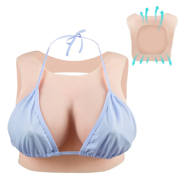 AA-GG Cup Triangle Silicone Breast Forms Crossdresser Fake Boobs