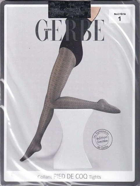 Mi-bas Gerbe Safari - Taille L, Motif Tête De Tigre, Gris Poivré/noir