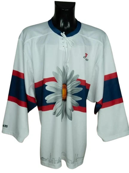 Maillot Hockey Sur Glace Owayo #19 Anton Du Tyrol - Blanc - Taille XL