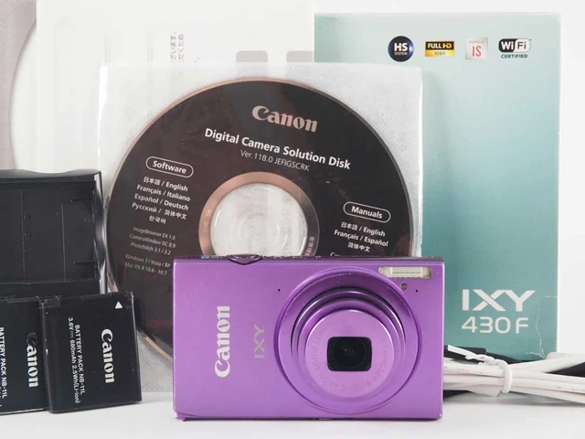 CANON IXY 430F Purple Camera + Battery Charger Set $636.30