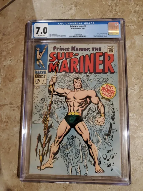Sub-Mariner #1 CGC Graded 7.0 1st Issue 1968 Marvel Key.  Nice!