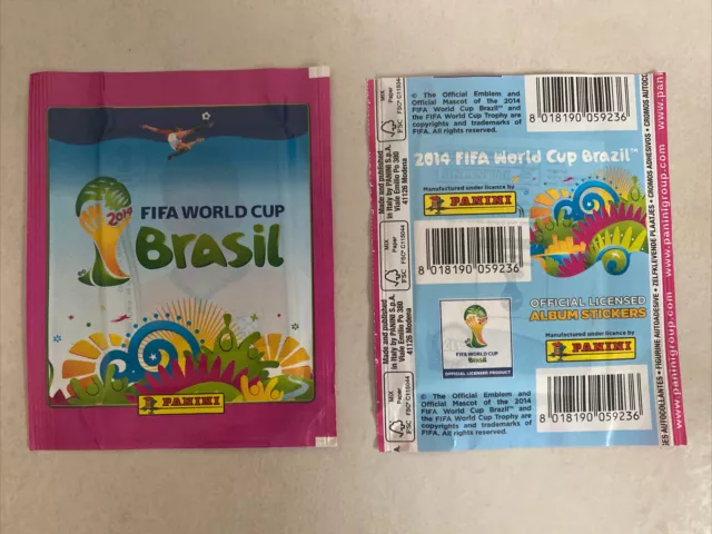 Panini World Cup WC Brasil Brazil 2014 - Pochette Pink Version packet bustina