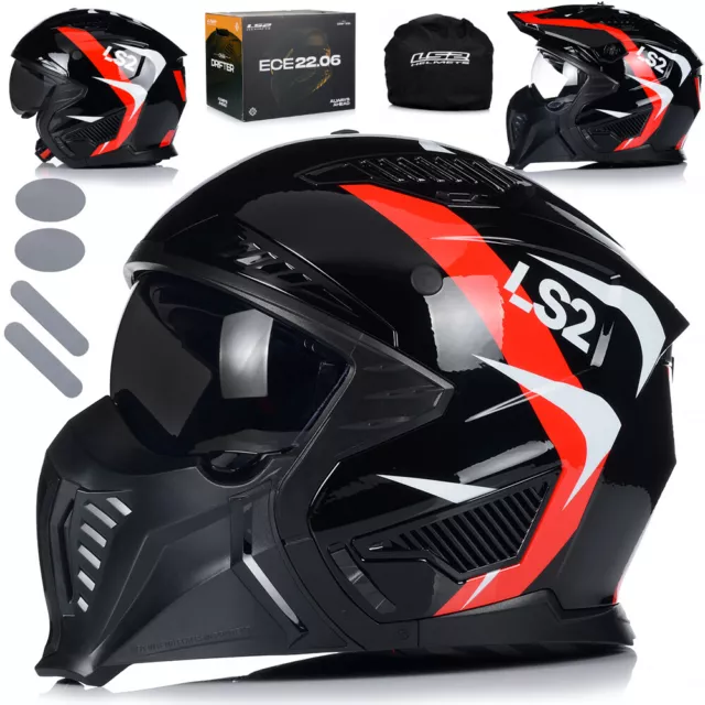 Motorradhelm Jethelm | LS2 OF606 DRIFTER TRIAL | Helm Roller Motorrad 22.06