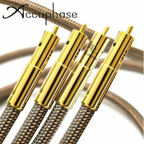 6N OCC Wire Gold Plated RCA Connector HIFI Audio RCA Signal Cable Cinch Kabel