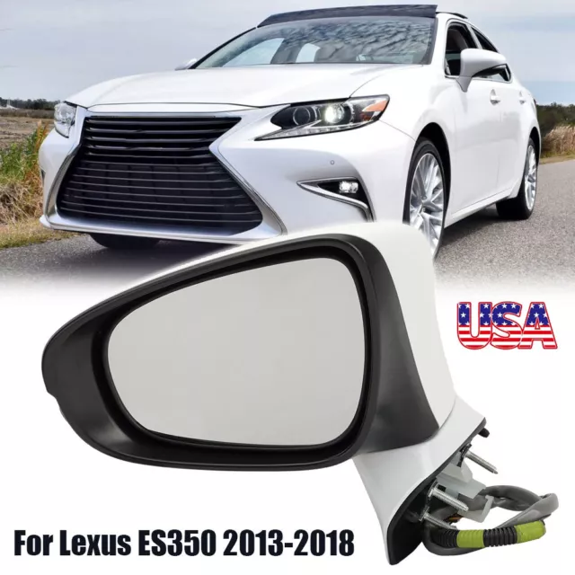 Driver Side Power Mirror w/ Turn Signal Heated 11Pin For Lexus ES350 2013-2018