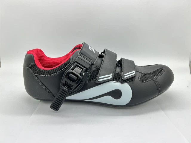 Peloton Hook Loop Black Red Cycling Shoes NO CLEAT INC. Men Woman UK 8 EUR 42
