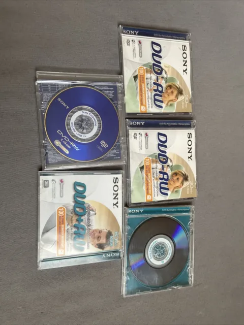 Lot De 5 Mini DVD Rw Sony