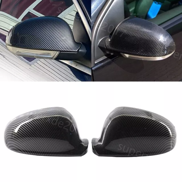 Ersatz Carbon Spiegelkappen Spiegel Außenspiegel Gehäuse Für VW Golf 5 V  GTI R32
