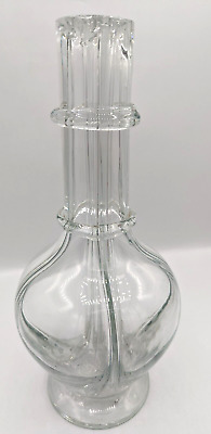 Vintage 4 Chamber Blown Glass Decanter Liquor Bar Bottle Made In France MCM