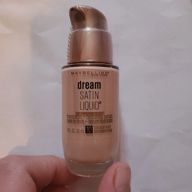 Maybelline Dream Satin Liquid Hydrating Foundation 1 FL 30ML #10 Porcelain Ivory