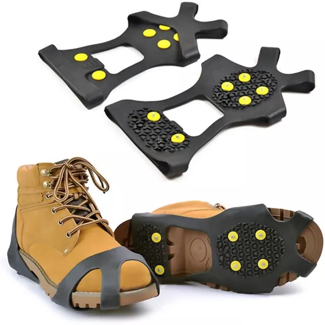 Snow Anti Slip Ice Grippers For Boots Ice Snow Spikes Crampons Cleats Overshoe