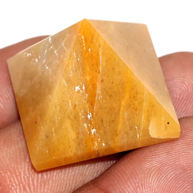 Yellow Aventurine Crystal Sphere Orgone Pyramid 25x25mm GW