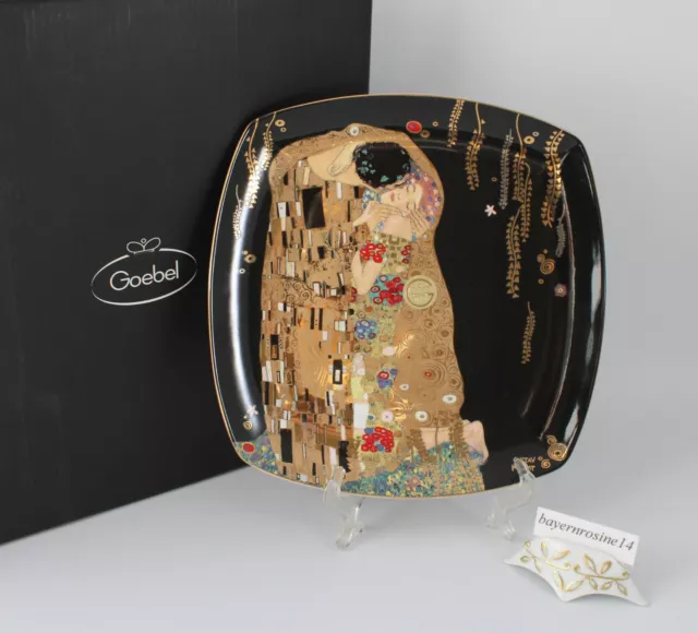 Goebel Artis Orbis Gustav Klimt, Der Kuss Künstlerteller Dessertteller 21cm OVP