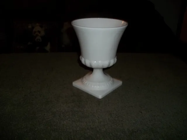 Vintage Milk Glass Urn Vase