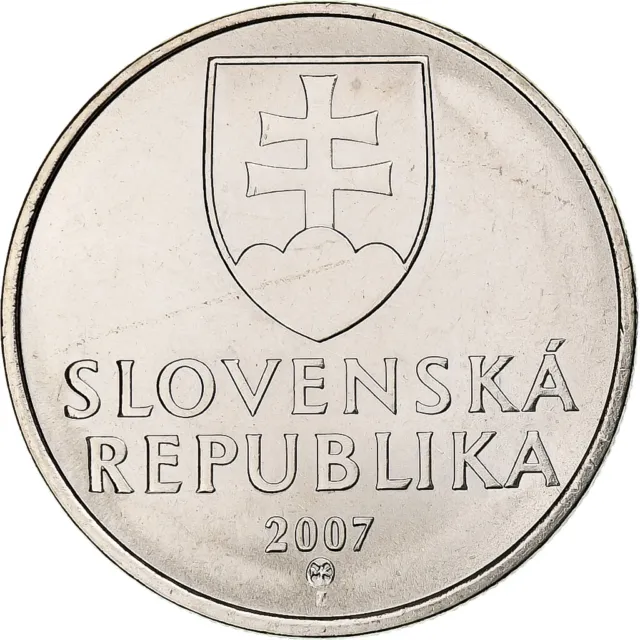 [#1270754] Slowakei, 5 Koruna, 2007, Kremnica, Nickel plated steel, UNZ+, KM:14
