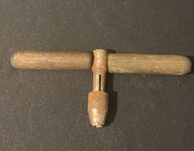 Vintage Wooden T Handle Tap Wrench