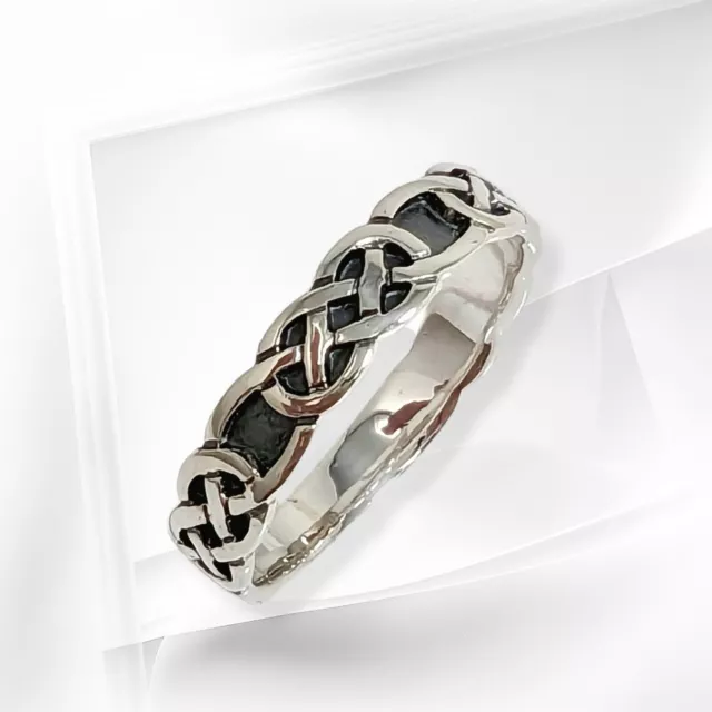 Sterling Silver Men's Ring *Celtic Knot Ring *Genuine 925 Sterling Silver