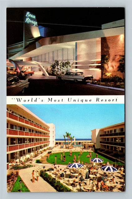 MIAMI BEACH FLORIDA, Beau Rivage Resort Classic Cars Antique Vintage