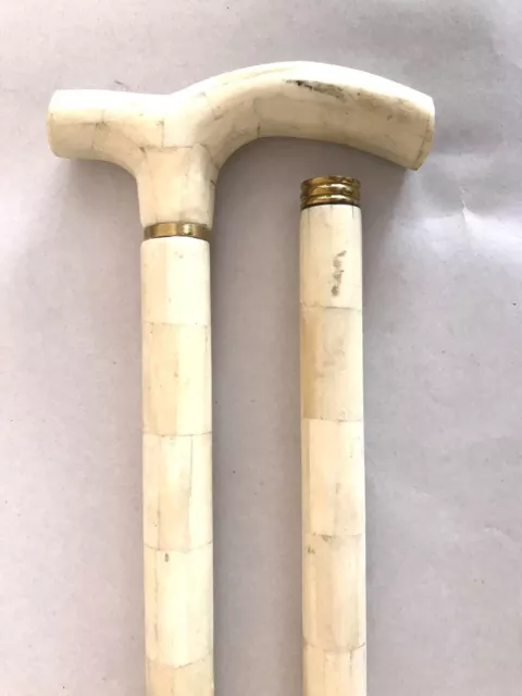 Ebony cane walking stick foldable traditional look from Rajasthan 33 Inches