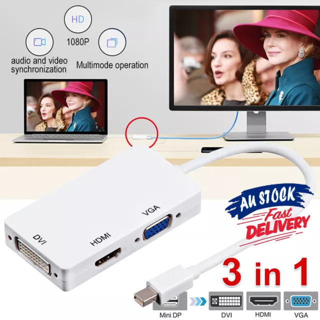 3in1 Mini Compatible With MacBook Air Display Port To HDMI Thunderbolt