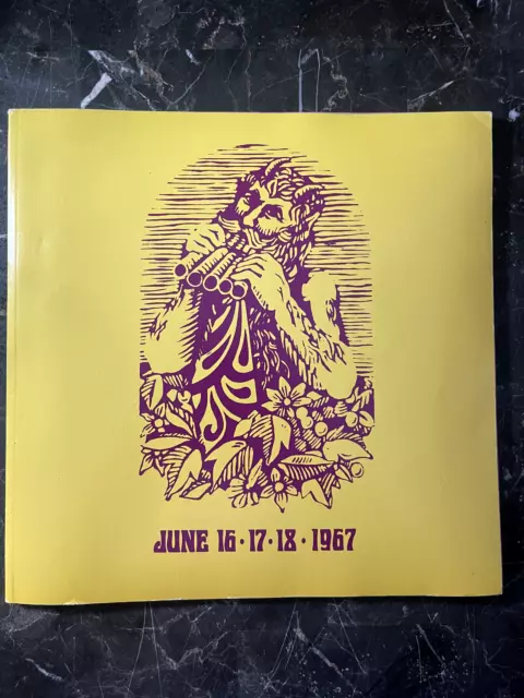 RARE Production of 1967 Monterey International Pop Festival Annual Program Book