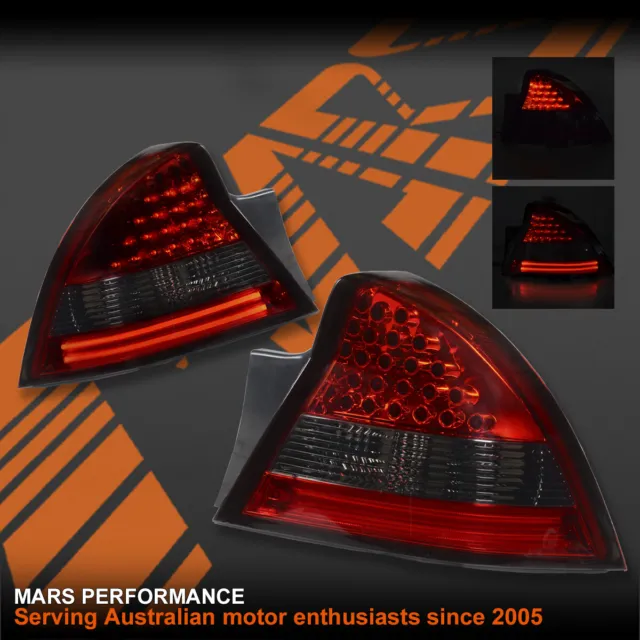 Smoke Red LED Tail lights for HOLDEN Commodore VY Sedan 02-04 S SS SV8 Executive