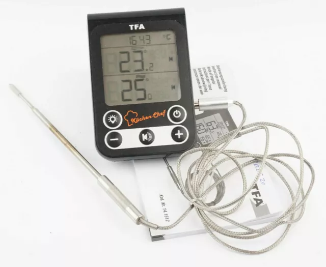 TFA Dostmann Küchen-Chef Digitales Grillthermometer Bratenthermometer