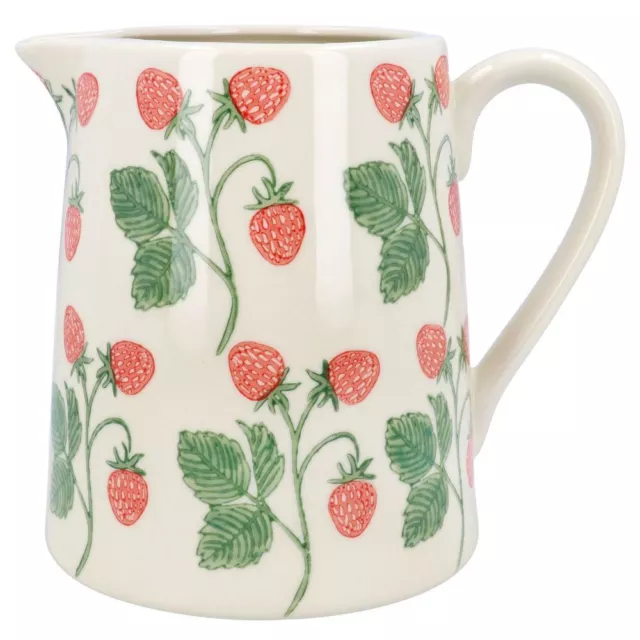 Gisela Graham Spring Easter Collection Strawberries Stoneware Large Jug